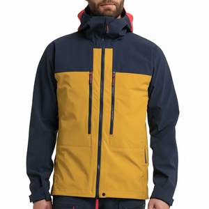 เสื้อกันลมมีซิปสำหรับผู้ชาย, เสื้อโค้ทมีฮู้ดสำหรับผู้ชายขนาดพลัสไซส์แจ็คเก็ตบอมเบอร์น้ำหนักเบาลำลอง - Product Image 1