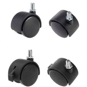 Chaises <span class=keywords><strong>De</strong></span> Salle Manger <span class=keywords><strong>A</strong></span> <span class=keywords><strong>Roulette</strong></span> Stuhl Rollen 6 Pouces 8 Noir Pu <span class=keywords><strong>Roulette</strong></span> Roues <span class=keywords><strong>De</strong></span> Nivellement 50Mm Ressort - Product Image 2
