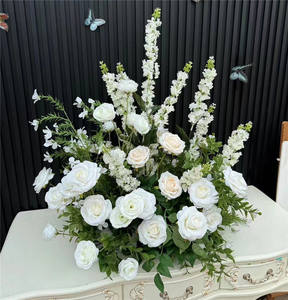 2025 primavera foresta serie matrimonio matrimonio corridoio di fiori <span class=keywords><strong>rosa</strong></span> <span class=keywords><strong>rosa</strong></span> artificiale corridoio verde corridore fiore per la decorazione d'ingresso - Product Image 3