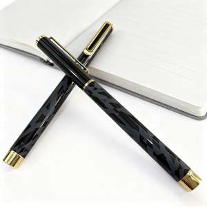 Stylos à bille en métal noir pour hommes, événements d'entreprise, publicité, personnalisables avec logo, stylos à gel adaptés comme cadeaux - Product Image 5