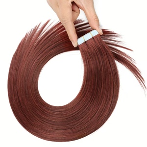 Extensioni per capelli biondi europei di alta qualità 2026, a doppia trama, invisibili, con nastro in PU, extension a nastro invisibili in capelli umani vergini - Product Image 1