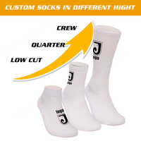 Chaussettes Personnalisées en Coton Imprimé de Haute Qualité, Chaussettes de Sport de Marque avec Broderie Personnalisée et Logo Personnalisé