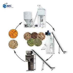 Direct selling grinding livestock mash feed production Feed Pellet processing making machines Production line with price