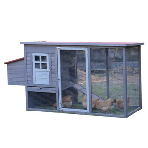 Pollaio in Legno Stile Oasi nella Foresta Gabbia per Animali Domestici con Motivo Animalier Sostenibile per Animali di Piccola Taglia - Product Image 3