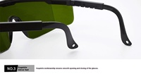 Nouvelles lunettes de protection laser pour machine de marquage, gravure, soudage, découpe, élimination de la rouille, anti-rayonnement laser, faciles à utiliser
