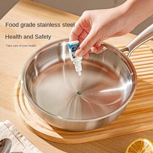 Padella Universale in Acciaio Inox 304 Non Rivestita a Tre Strati per Cottura a Induzione e Gas Stile Europeo - Product Image 4