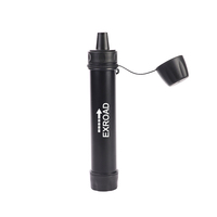 Paille filtrante d'eau Exroad Travel en ABS sans BPA, purificateur d'eau de survie 5000L pour camping, randonnée, escalade, boisson directe d'urgence