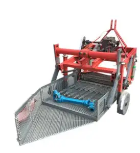 Mesin Panen Penggali Pemanen Kacang Polong Kacang Berjalan Traktor Penggali Harga dengan Pemetik Kacang Mini Pemanen untuk India