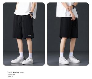 Nuevos pantalones cortos deportivos de seda helada de cintura alta de verano estilo informal recto suelto de secado rápido - Product Image 6