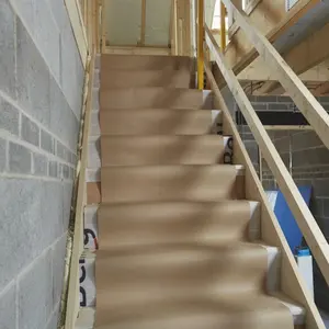 Heavy duty thickness temporary stair protection paper roll floor protector protective floor covering during construction