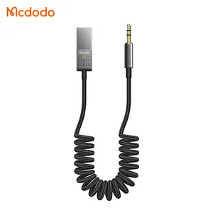 Mcdodo USB-A zu DC 3,5mm BT 5.1 kabelloses Auto-Audio-Empfänger-Aux-Spulen kabel für Bluetooth-Empfänger 1,7 m BT-Audio kabel im Auto