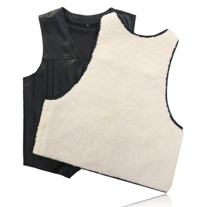 Gilet in Pelle di Pecora con Fodera in <span class=keywords><strong>Lana</strong></span>, Comodo e Caldo, per Uomo, Vendita all'Ingrosso - Product Image 6