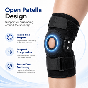 Attelle orthopédique articulée pour le genou, soulagement de la douleur, soutien des ligaments, récupération sportive, stabilisateur léger et respirant - Product Image 3