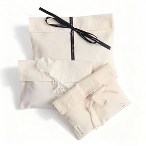 Pochette à cordon en coton biologique, écologique, durable, personnalisable, pour vêtements, chaussures, cadeaux, avec logo imprimé - Product Image 3