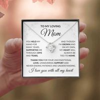 My Loving Mom - Fournitures de bureau en cuivre classique avec nœud d'amour, carte de message personnalisée, UIONEN Craft Casting DIY 516, Merci Maman