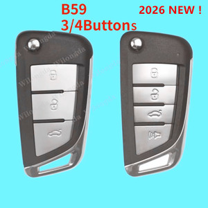 2026年新入荷 <span class=keywords><strong>5</strong></span>個入り KEYDIY KD B59-3 B59-4 ユニバーサルカーリモートキー 3/4ボタン ブラック/シルバー KD900/KD MINI/KD MAX プログラマー対応 - Product Image 5