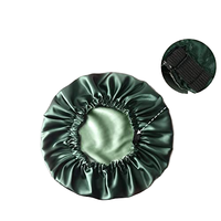 Bonnet de nuit en satin de soie extra large à double couche réversible pour dormir