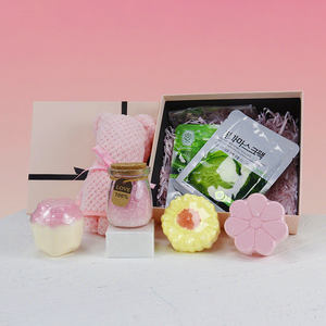 Cadeaux de spa pour femmes, y compris masque facial, bain moussant, savon, sel de bain explosif, panier de spa de sel de bain <span class=keywords><strong>coffret</strong></span> cadeau 7 coffrets cadeaux - Product Image 2