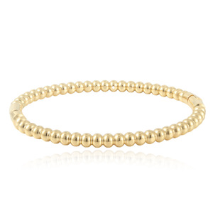 Women's Round Bead Titanium Steel <b>Bracelet</b> Steel Gold Color Gift Jewelry 13015 - Product Image 1