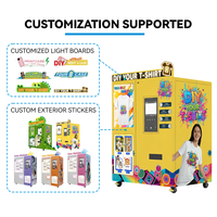 Distributeur automatique de vêtements avec fonction d'impression de t-shirts, imprimante UV DTF pour centre commercial, vêtements personnalisés en libre-service