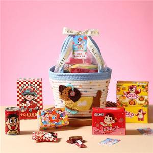 Panier de rangement en corde de coton GREENSIDE, style Ins, capacité de 0 <span class=keywords><strong>à</strong></span> 1 L, finition brillante, forme ronde, sac pour <span class=keywords><strong>teckel</strong></span>, souvenir - Product Image 2