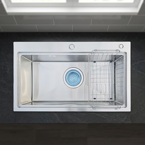 High End Stainless Steel Single Bowl <b>Kitchen</b> <b>Sink</b> Thick Panel Soundproof Resistant Easy Maintenance <b>Kitchen</b> <b>Sink</b> - Product Image 1