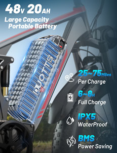 Bicicleta Eléctrica Duotts S26 48V 20AH con Doble Motor, Suspensión Completa, Neumáticos Anchos para Montaña, para Adultos, Disponible en Reino Unido, UE y EE. UU. - Product Image 2