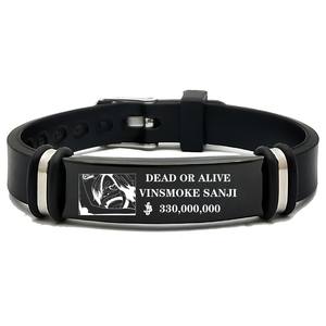 Anime One Piece Bracelet Luffy Zoro Law Sanji Bounty Wanted Circular Bangle Halloween <span class=keywords><strong>Homme</strong></span> Femme Cosplay Prop Accessoire Cadeaux - Product Image 5