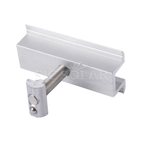 Collier de serrage central solaire personnalisable pour montage de panneaux solaires