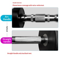 Haltères fixes en fonte robuste à tête ronde 25-50 kg, ensembles à tête plate recouverts de caoutchouc pour hommes - Équipement de gym le plus vendu