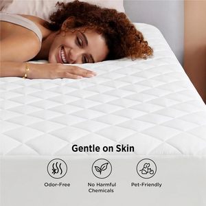 OEM Quilted Mattress Protector and Waterproof Mattress Protector Fitted Bed Cover Set - Product Image 3