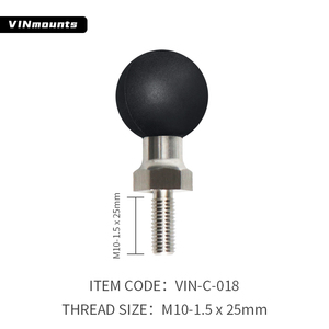 VINmounts น็อตเกลียว M10-1.5 x 25มม. ขายึดหัวบอลขนาด C สำหรับอุปกรณ์เสริมกล้องแอ็กชันอะแดปเตอร์โลหะแข็งแกร่งทนทาน - Product Image 1