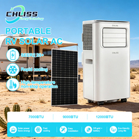 Climatiseur mobile 9000 BTU, design compact avec roulettes, climatiseur portable pour le camping, petite pièce, Italie
