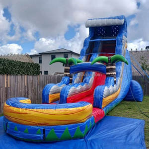 Château Gonflable Commercial avec Toboggan et Aire de Saut pour Enfants - Offre Spéciale - Product Image 1