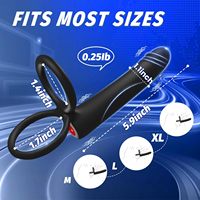 Culotte vibrante étanche à 10 modes avec double pénétration, plug anal et anneau de pénis pour hommes