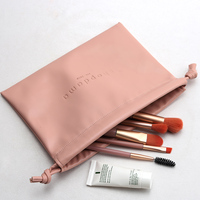 Pochette en cuir avec cordon de serrage de qualité supérieure, logo personnalisé, pour emballages de parfums et cosmétiques, sac en cuir PU avec logo personnalisé