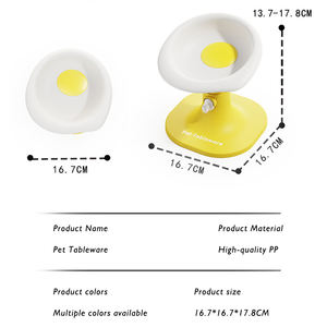 Nouveau bol pour chat bol pour animaux de compagnie protège-cou réglable mangeoire pour chat et chien un aliment <span class=keywords><strong>anti</strong></span>-<span class=keywords><strong>renversement</strong></span> stable à double usage - Product Image 5