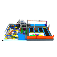 Trampoline gonflable pour enfants Airbag Cours de corde intérieur Tyroliennes