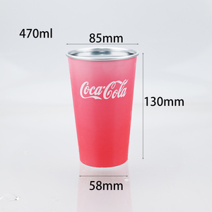 แก้วเบียร์อะลูมิเนียมสำหรับงาน<span class=keywords><strong>ป</strong></span>าร์ตี้ เปลี่ยนสีได้เมื่อสัมผัสความเย็น แก้วน้ำอุณหภูมิเ<span class=keywords><strong>ป</strong></span>ลี่ยนสีได้ ใช้ซ้ำได้ ขนาด 470 มล. แก้วโลหะ สำหรับอีคอมเมิร์ซ - Product Image 3