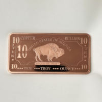 Barre de cuivre fin 999, design élément chimique, 10 oz, 1 livre, 1 kg