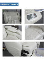 Fauteuil de pédicure spa en fibre de verre de luxe avec fonction de massage corporel complet, bain à remous, fonctions réglables et fonction de vibration pour usage en salon