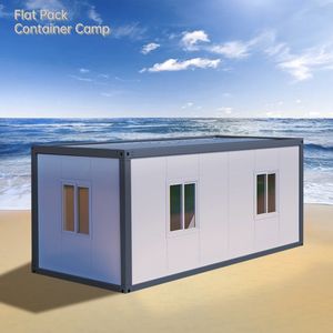 カスタマイズされたサンドイッチボード20フィートコンテナハウスシンプルな断熱材固定可能コンテナキャンプ - Product Image 6