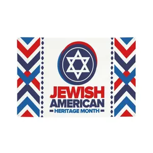 Chất Lượng Cao Vinyl Người Do Thái Di Sản Mỹ Tháng 8 Biểu Ngữ PVC Dấu Hiệu Mở Cửa Hàng Quảng Cáo Trang Trí Biểu Ngữ