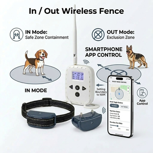 Nouvelle clôture électrique intelligente <span class=keywords><strong>pour</strong></span> <span class=keywords><strong>chien</strong></span> 2026 avec application, guidage intelligent et rappel <span class=keywords><strong>de</strong></span> retour (tonalité/vibration/correction) - Product Image 1