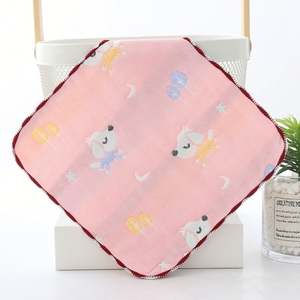 Toallas de Bebé Mini Estampadas Lindas al por Mayor, Toallitas de Mano con Caras de Animales de Dibujos Animados, Pañuelo Suave - Product Image 6