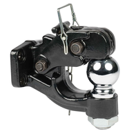 Pintle Hitch Trailer Baja Tempa Baru yang Kuat dan Tahan Lama dengan Bola Hitch 2 inci, Lapisan Bubuk Hitam, Beban Maksimum 5 Ton