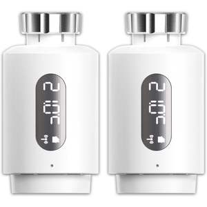 Termostato Intelligente Antela con Valvola di Riscaldamento, Controllo WiFi Alexa, Bianco, 2.4 GHz, Compatibile con App, Display della Temperatura - Product Image 2