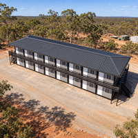 Maison modulaire à deux étages avec structure en acier Q235 pour projet de campement d'entrepreneurs Casa Prefabricada Para Campamentos