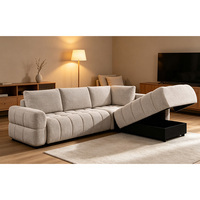 Sofá Cama de Terciopelo de Dos Plazas de Alta Calidad The Leader Wholesale, Sofá Cama Fijo para Apartamento, Muebles para el Hogar