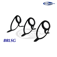 RL Fishing Guide Doppel-Fuß-Edelstahl-K-Rahmen-Führungsring SIC-Ring für Salzwasser-Jigging-Casting-Ruten zum Selberbauen und Reparieren